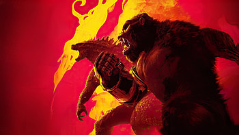 Godzilla X Kong The New Empire Red, godzilla-x-kong-the-new-empire, movies, 2024-movies, kong, godzilla, artwork HD wallpaper