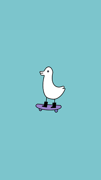 Duck rolling, electric blue HD phone wallpaper