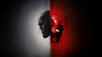 Iron Man Vs Thanos Endgame Clash, thanos, iron-man, superheroes, artwork, art, digital-art, ai HD wallpaper