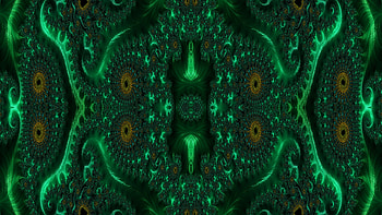 Trippy Psychedelic Fractal, trippy, psychedelic, aesthetic, green, Abstract, fractal, abstract green HD wallpaper