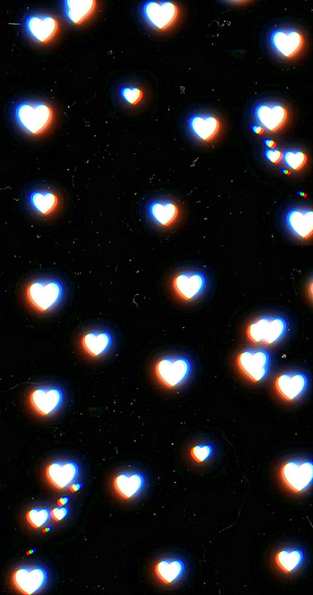 glitch heart, aesthetic, love HD phone wallpaper