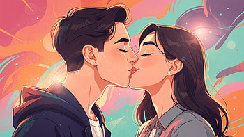 Sunset Kiss — Romantic, Kiss, Couple, Romance HD wallpaper