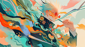 Satoru Gojo: Jujutsu Kaisen Art, Anime, Jujutsu Kaisen, Satoru Gojo HD wallpaper