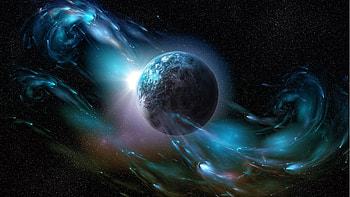 Abstract, Space, Planet, Cosmic Wind HD wallpaper