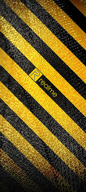 Realme danger, xiaomi, pantalla, samsung, amarillo, rayas, logo, fondos HD phone wallpaper