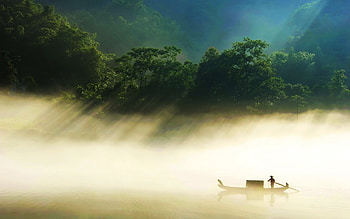 Country Side Fisherman, nature HD wallpaper