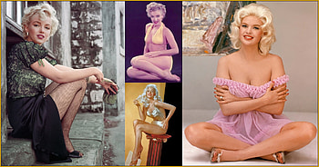 Marilyn and Jayne, Marilyn Monroe, Norma Jean, Jayne Mansfield, legends HD wallpaper
