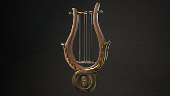 Lyre music, Ancient Greece, Artwork HD wallpaper