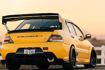 Evo VIII MR Rear View, Lancer Evo HD wallpaper