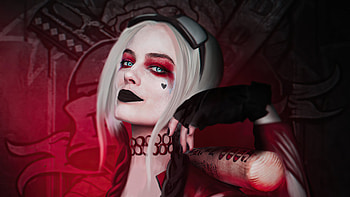 Harley Quinn, Margot Robbie, Superhero action HD wallpaper