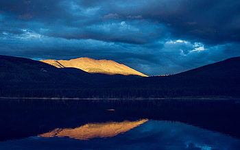 Nature, Sky, Mountains, Lake, Reflection, Hills HD wallpaper