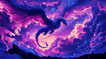 Flying dragon HD wallpaper