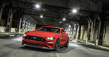 2018 Ford Mustang GT Performance Package Level 2, red muscle car HD wallpaper