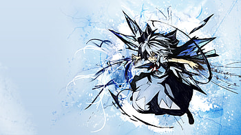 Anime - Touhou White Hair Cirno (Touhou) Anime Grey Eyes Video Game HD wallpaper