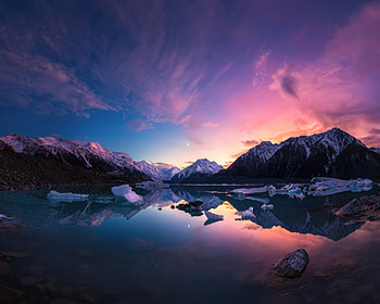 Mountain Reflection: Nature’s Tranquil Majesty, mountain, nature, reflection HD wallpaper