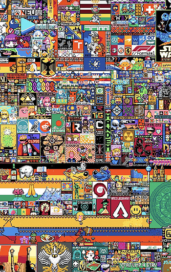 r/place 1, art, symmetry HD phone wallpaper