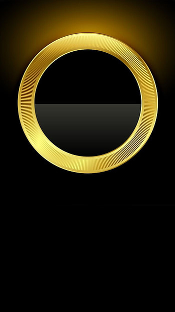 Gold Circle, symbol HD phone wallpaper