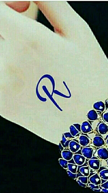 R Name Ka, Blue Letter, hand background HD phone wallpaper