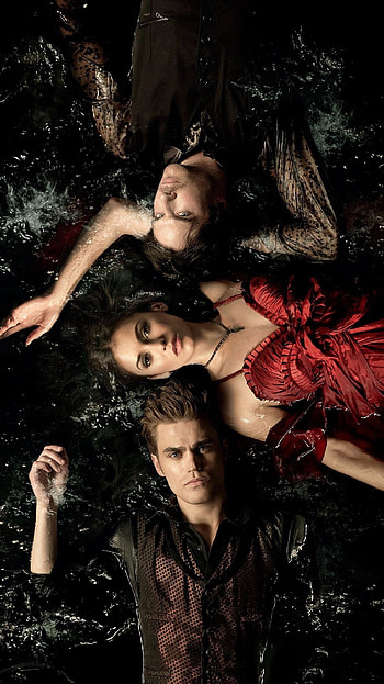 Vampire Diaries series, Dark and brooding, Immortal creatures, Gothic atmosphere HD phone wallpaper