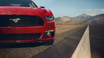 Ford Mustang GT Red Front Muscle Car, ford-mustang, cars HD wallpaper