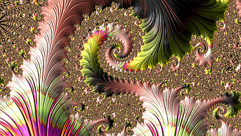 Fractal Art for your - Pink Salmon Corals and Veins, pink, CGI, pattern, psychedelic, trippy, Abstract, fractal HD wallpaper
