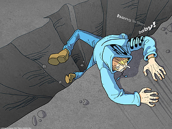 Falling sanji, falling, anime, sanji, one piece, other HD wallpaper