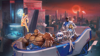 Fantastic Four In Marvel Rivals 2025 Game, the-fantastic-four, marvel-rivals, invisible-woman, ben-grimm, human-torch, games, 2025-games, superheroes, video-games HD wallpaper