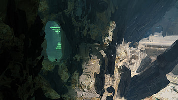 The Emerald Gate — Fantasy Cave, fantasy, cave HD wallpaper