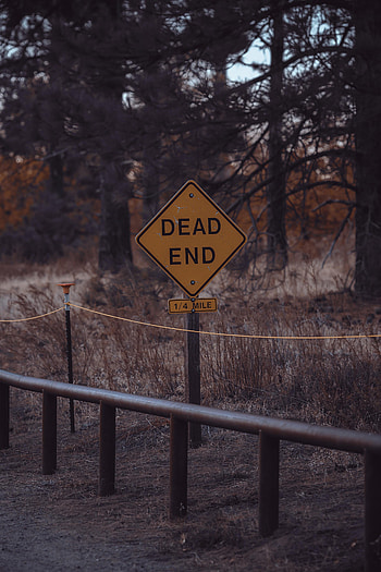 Words, Inscription, Sign, Cul-De-Sac, Dead End, Warning HD phone wallpaper