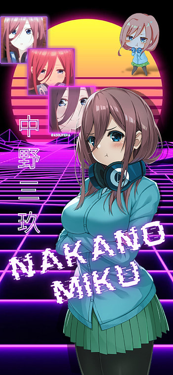Nakano Miku, waifu, kawaii, quintilliza, Goutobounnohanayome, nakanomiku, animegirl, cute, anime HD phone wallpaper