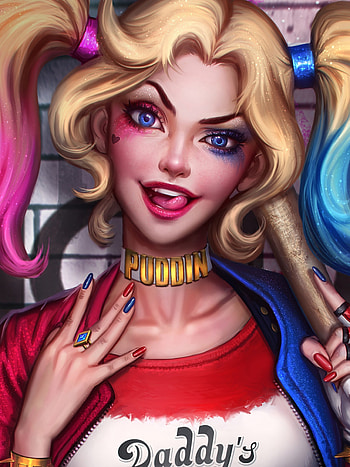 DC Villain, Harley Quinn, Deathstroke, Comics HD phone wallpaper
