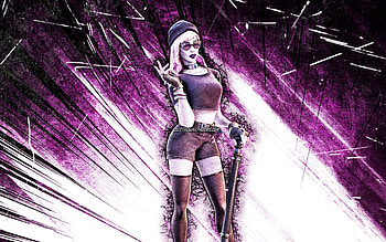 Midnight Dusk, grunge art, Fortnite Battle Royale, Fortnite characters, purple abstract rays, Midnight Dusk Skin, Fortnite, Midnight Dusk Fortnite HD wallpaper