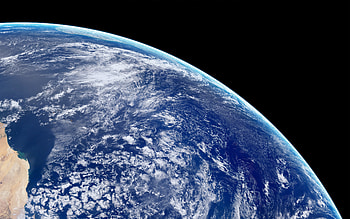 Clouds, earth, view from space HD wallpaper