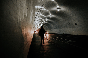 Dark, Shine, Light, Silhouette, Illumination, Backlight, Tunnel HD wallpaper