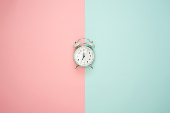 Pink, Minimalism, Alarm Clock, Pastel HD wallpaper