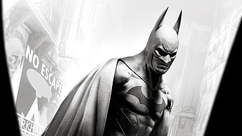Batman In Batman Arkham Knight, batman, batman-arkham-knight, superheroes, artist, artwork, digital-art, monochrome, black-and-white HD wallpaper