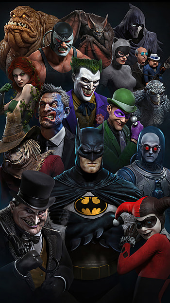 Batman animated series, DC Villains HD phone wallpaper