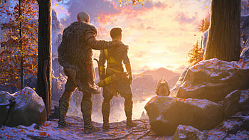 Kratos And Atreus God Of War , kratos, god-of-war-4, god-of-war, games, ps-games, 2023-games, artstation, video-games HD wallpaper