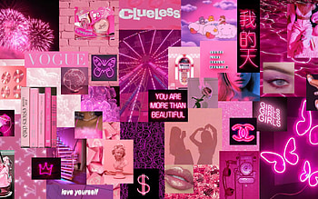 Pink Aesthetic Background Laptop [] for your , Mobile & Tablet. Explore Pink Collage Computer . Collage Background, Pink Computer , Pink Computer Background, Pink Collage Laptop HD wallpaper