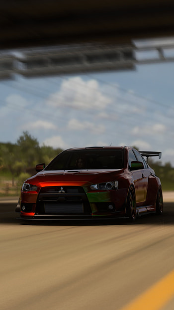 Mitsubishi, genic, mitsubishi evo, car, lancer evo, clean, forza horizon 5 HD phone wallpaper