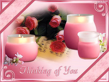 For Julie, pink, roses, candles, loss, thinking of you HD wallpaper