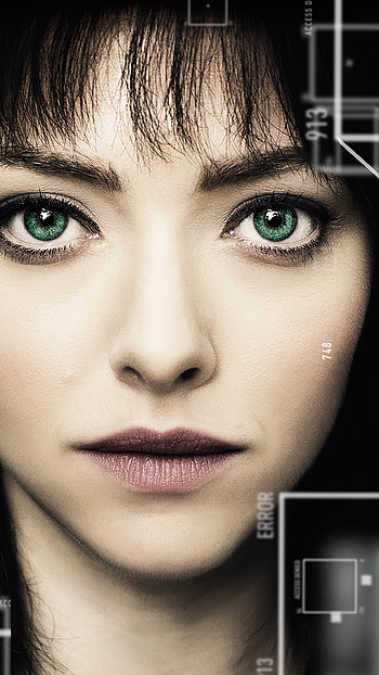 black hair, green eyes, close-up, face, actress, movie HD phone wallpaper