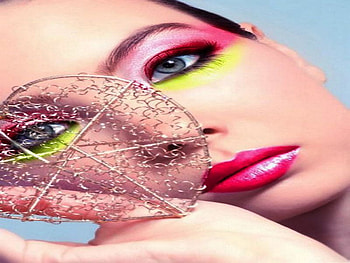 PRETTY PINK, pink, lady, fresh, make up HD wallpaper