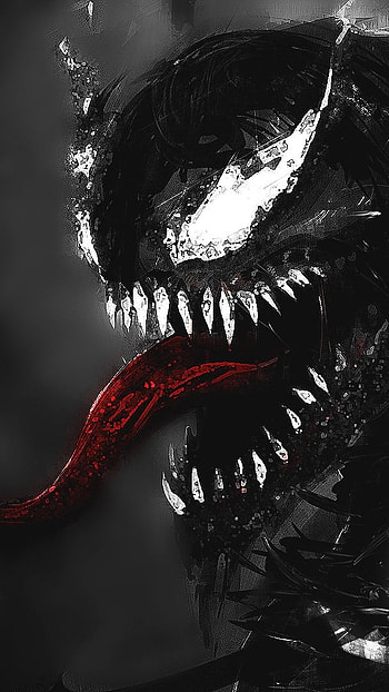 Venom, Painting, Black Theme HD phone wallpaper