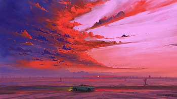 Ride Until Morning , artist, artwork, digital-art HD wallpaper