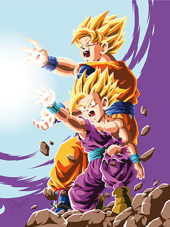 Goku, Kamehameha, Anime fight, Dragon Ball Z HD phone wallpaper