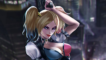 harley Quinnart, harley-quinn, superheroes, artist, artwork HD wallpaper