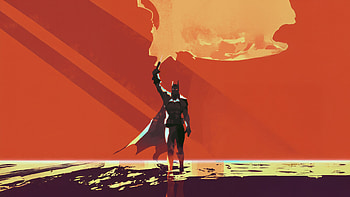 Batman Flame Torch, batman, superheroes, artwork, art, digital-art, artstation HD wallpaper