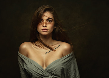 Model, women, girl, hair HD wallpaper