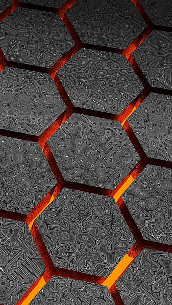 Misc lava abstract, Hexagon 3D , Artistic design, Visual contrast HD phone wallpaper